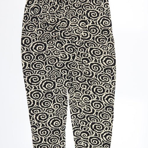 Preworn Womens Brown Geometric  Harem Trousers Size L L27 in