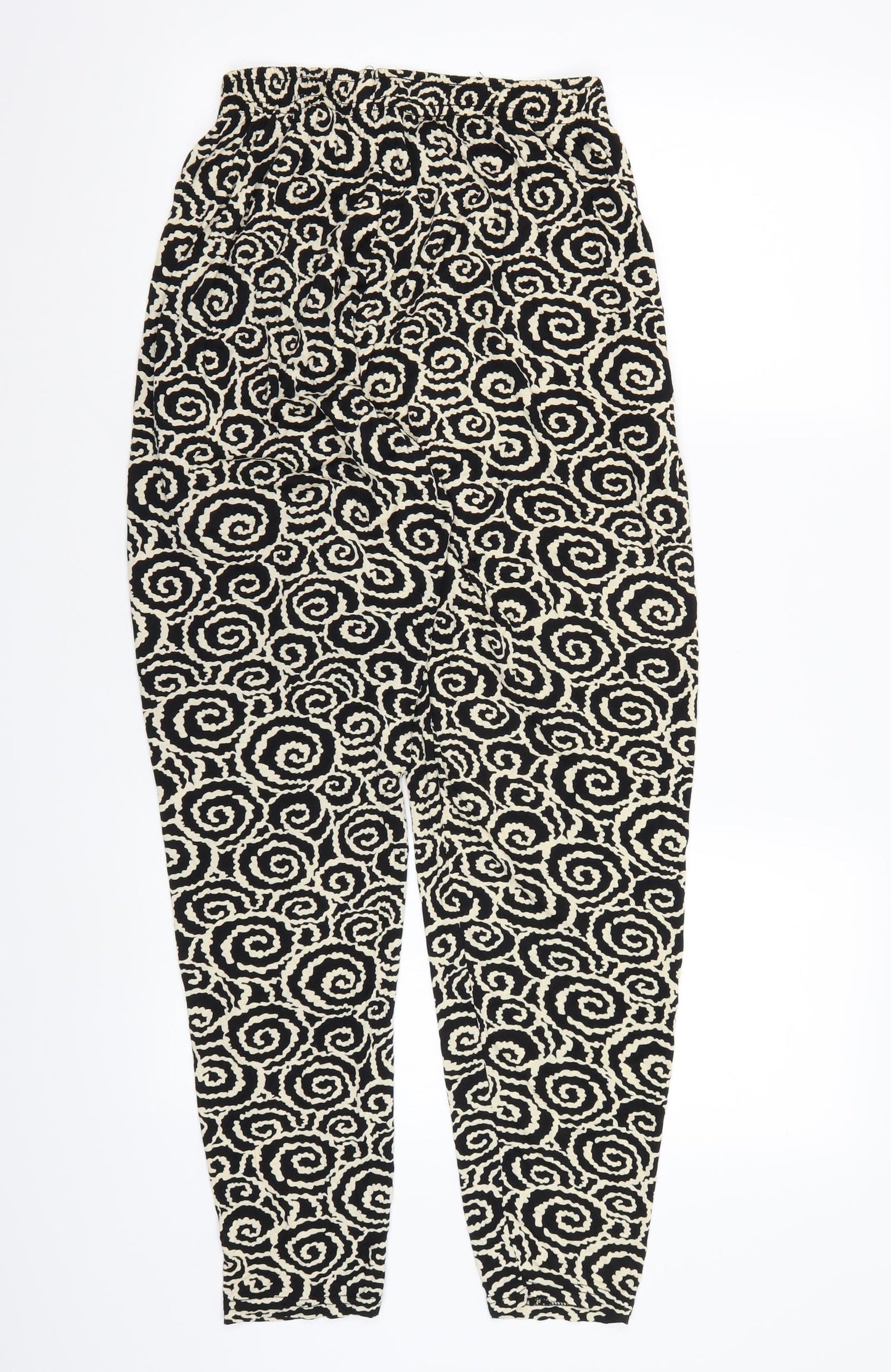 Preworn Womens Brown Geometric  Harem Trousers Size L L27 in