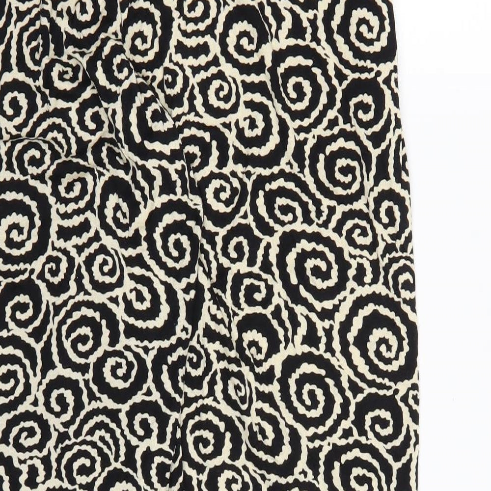 Preworn Womens Brown Geometric  Harem Trousers Size L L27 in