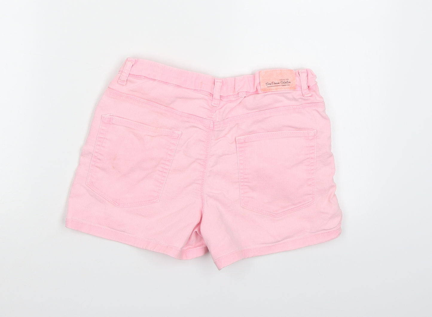 ZARA Girls Girls Pink  Denim Hot Pants Shorts Size 11-12 Years