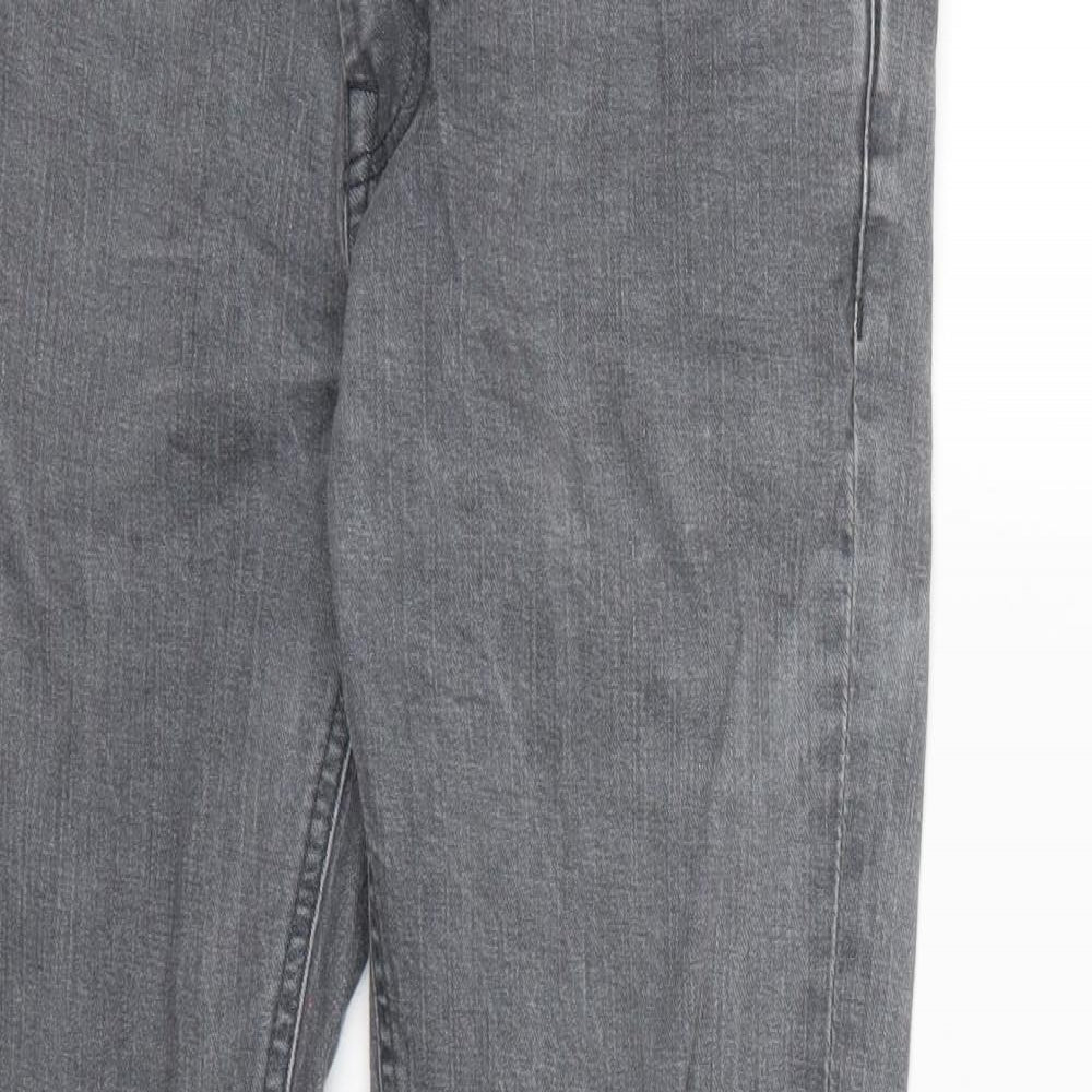 Debenhams Mens Grey  Denim Straight Jeans  L30 in