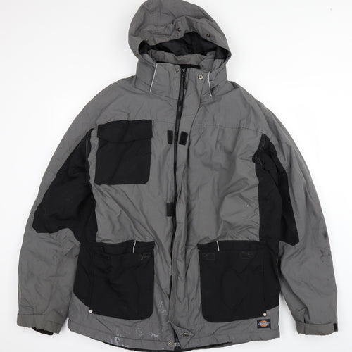 Dickies Mens Grey   Rain Coat Coat Size XL