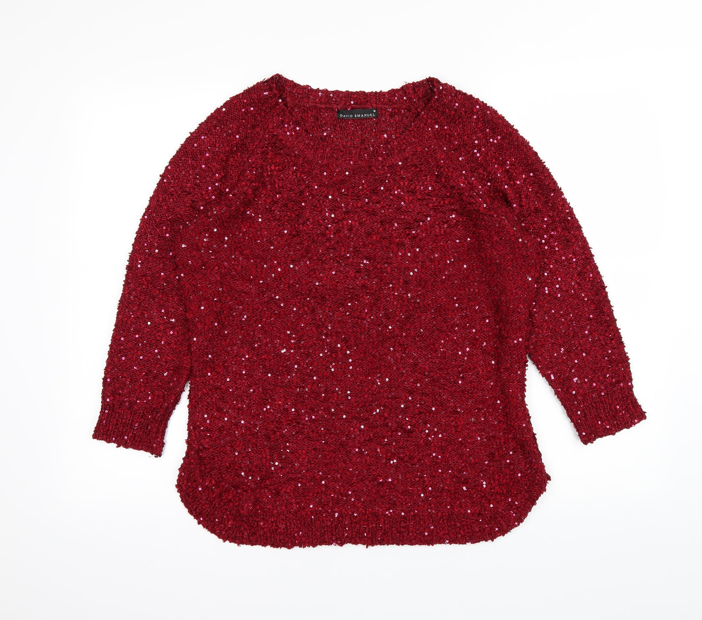 David Emanuel Womens Red   Basic T-Shirt Size M