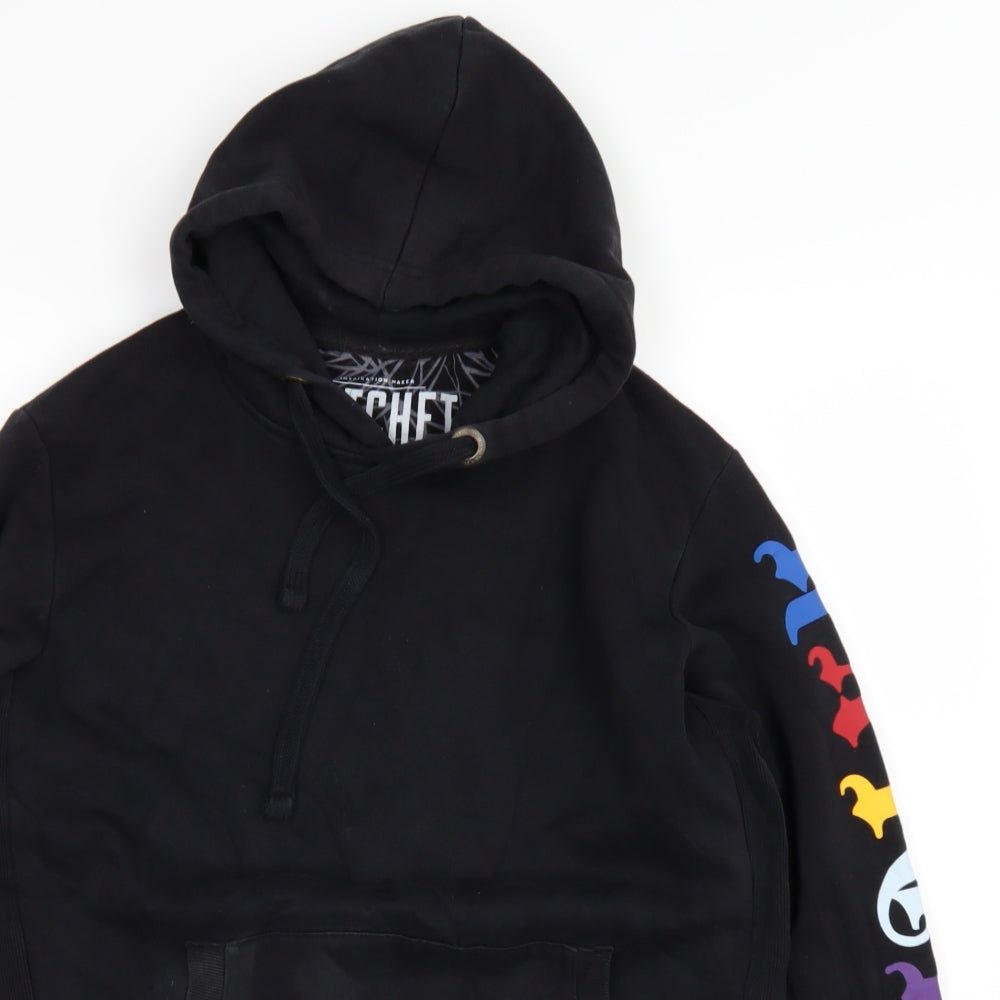 Rachet Mens Black   Pullover Hoodie Size XS