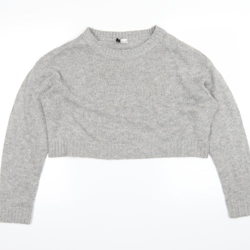 H&M Womens Grey   Pullover Jumper Size M