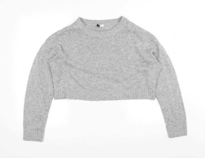H&M Womens Grey   Pullover Jumper Size M