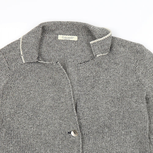 Cocogio Womens Black   Cardigan Jumper Size 14