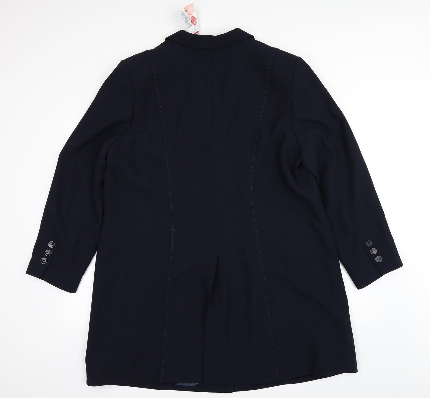 busy Mens Blue   Overcoat Coat Size L