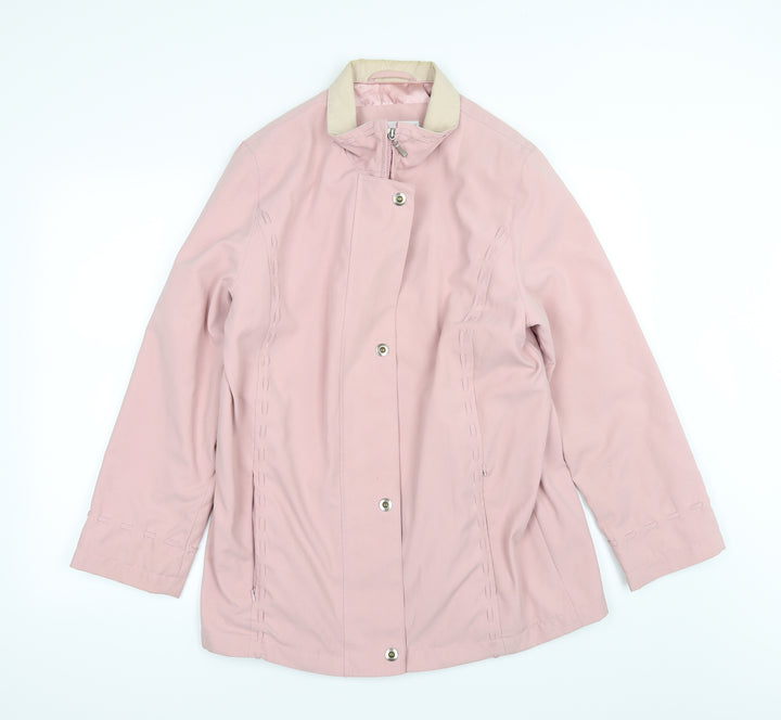 Berkertex Womens Pink Overcoat Coat Size 12
