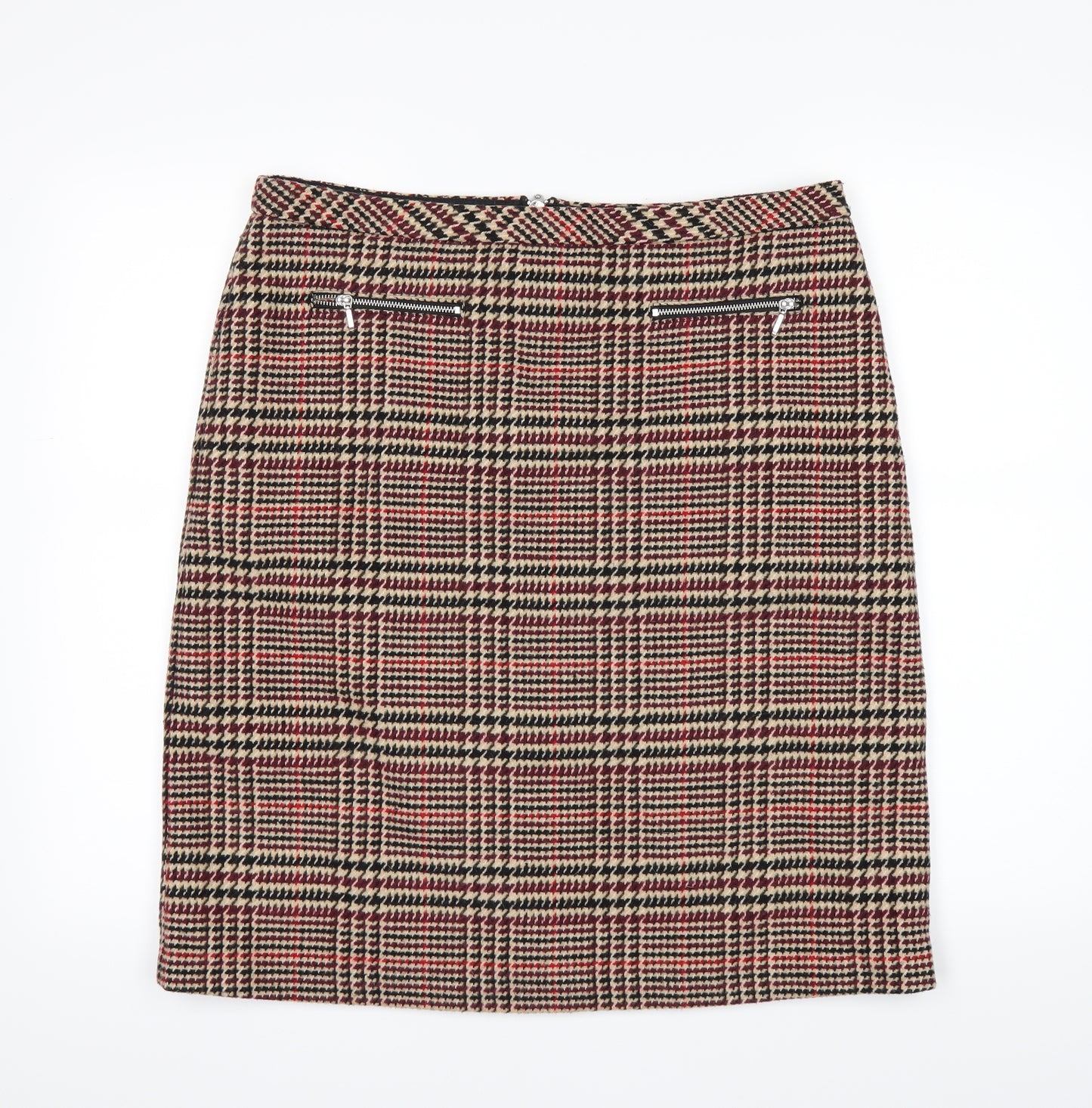arista Womens Brown   A-Line Skirt Size 14