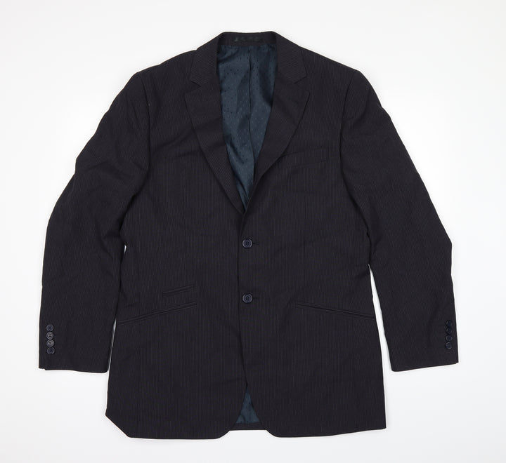 F&F Mens Black Jacket Suit Jacket Size 40