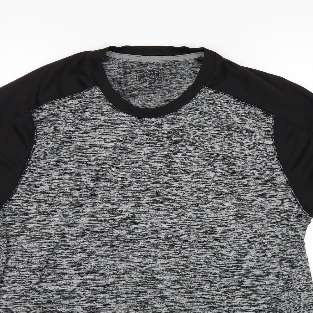 Crunch Mens Black    T-Shirt Size L