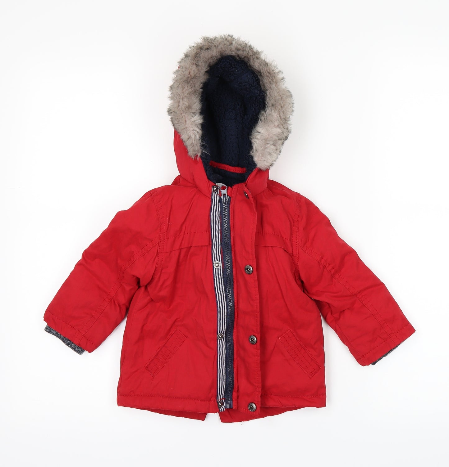 F&F Baby Red   Rain Coat Coat Size 9-12 Months