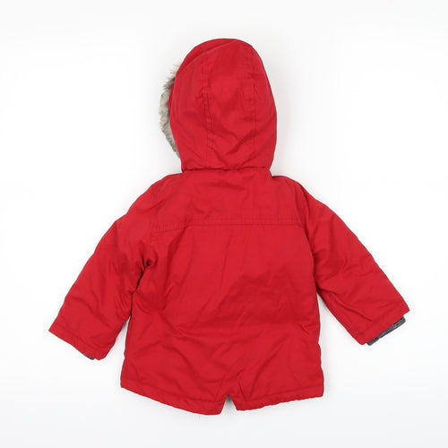 F&F Baby Red   Rain Coat Coat Size 9-12 Months