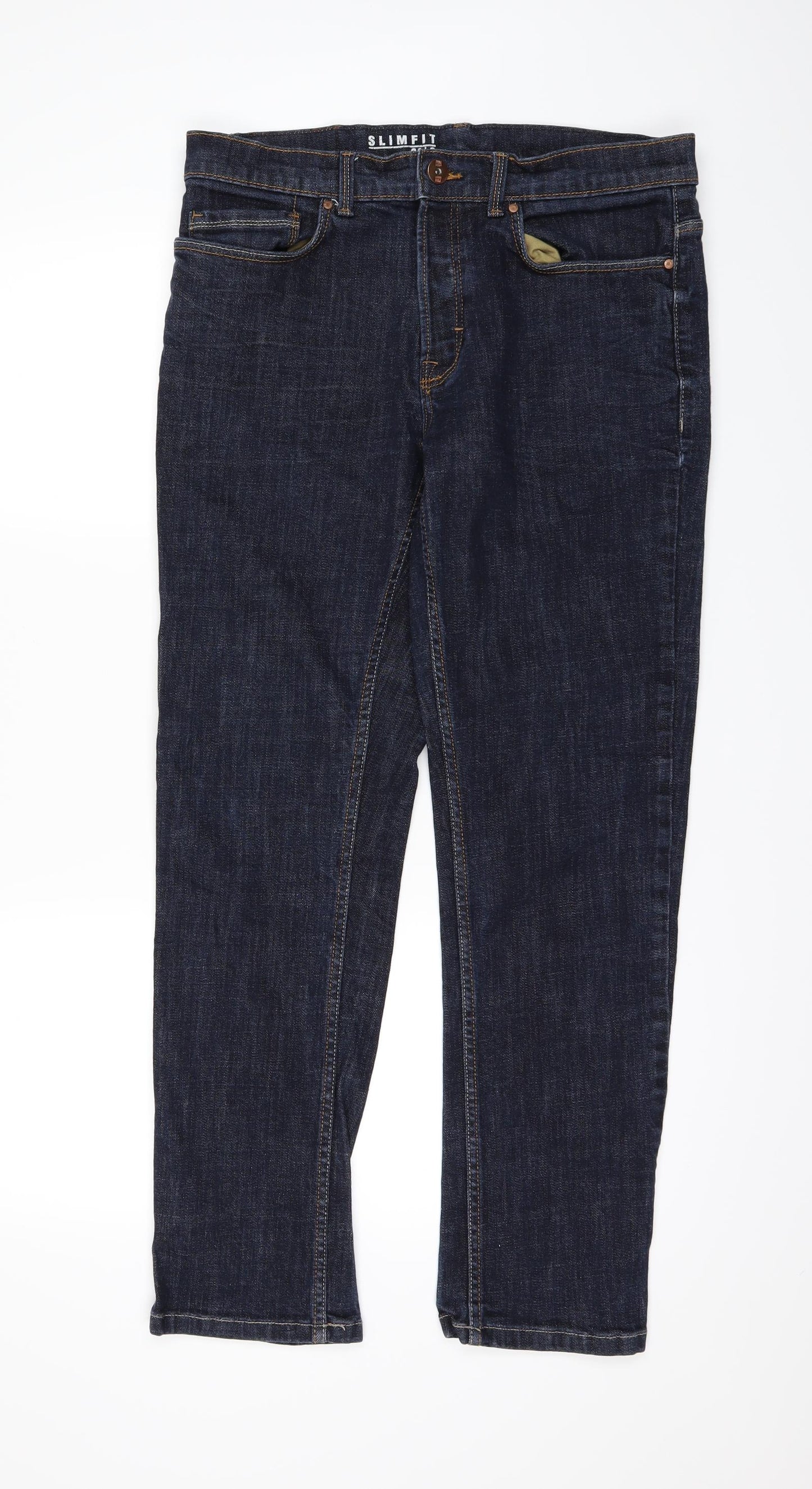 Preworn Mens Blue   Straight Jeans Size 34 L28 in