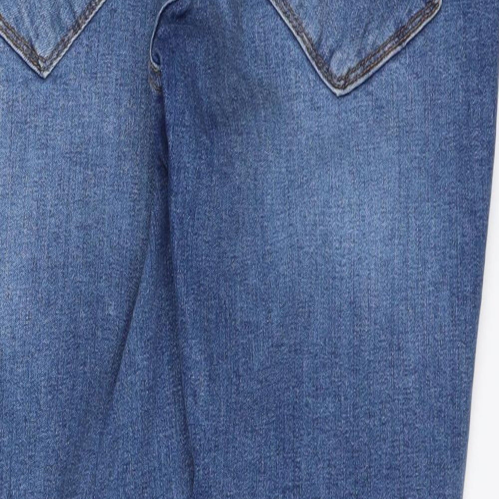 River Island Mens Blue  Denim Straight Jeans Size 34 L29 in
