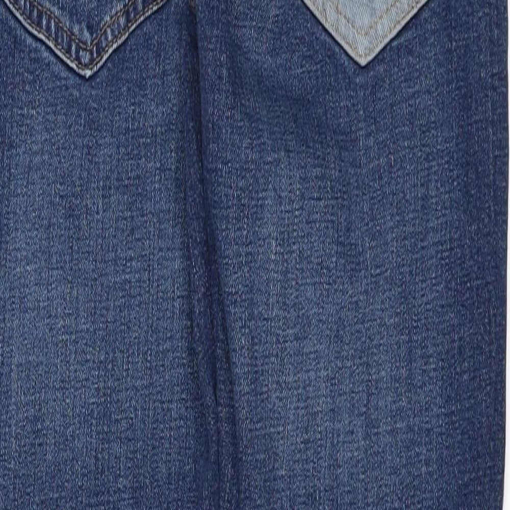Mango Girls Blue  Denim Straight Jeans Size 13-14 Years