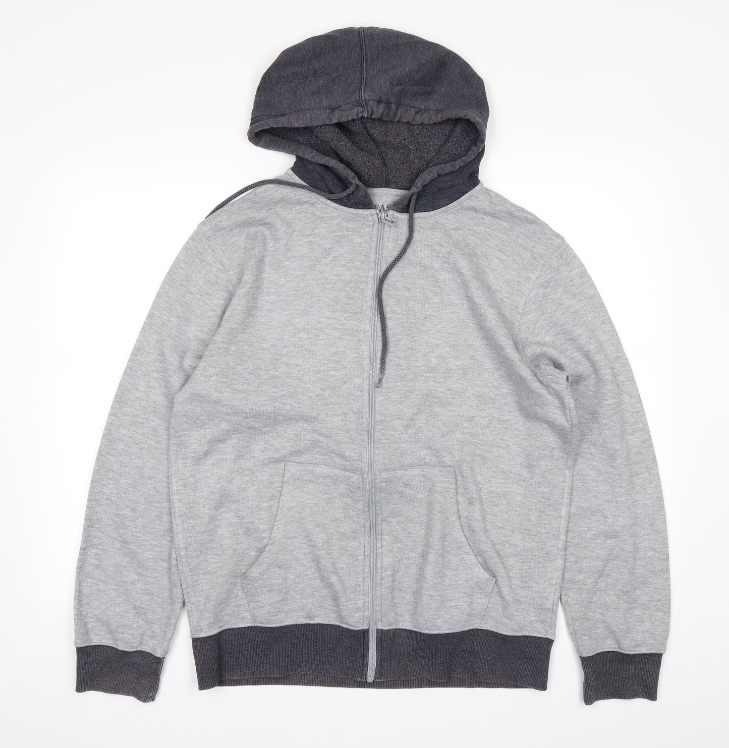 Easy Mens Grey   Full Zip Hoodie Size M