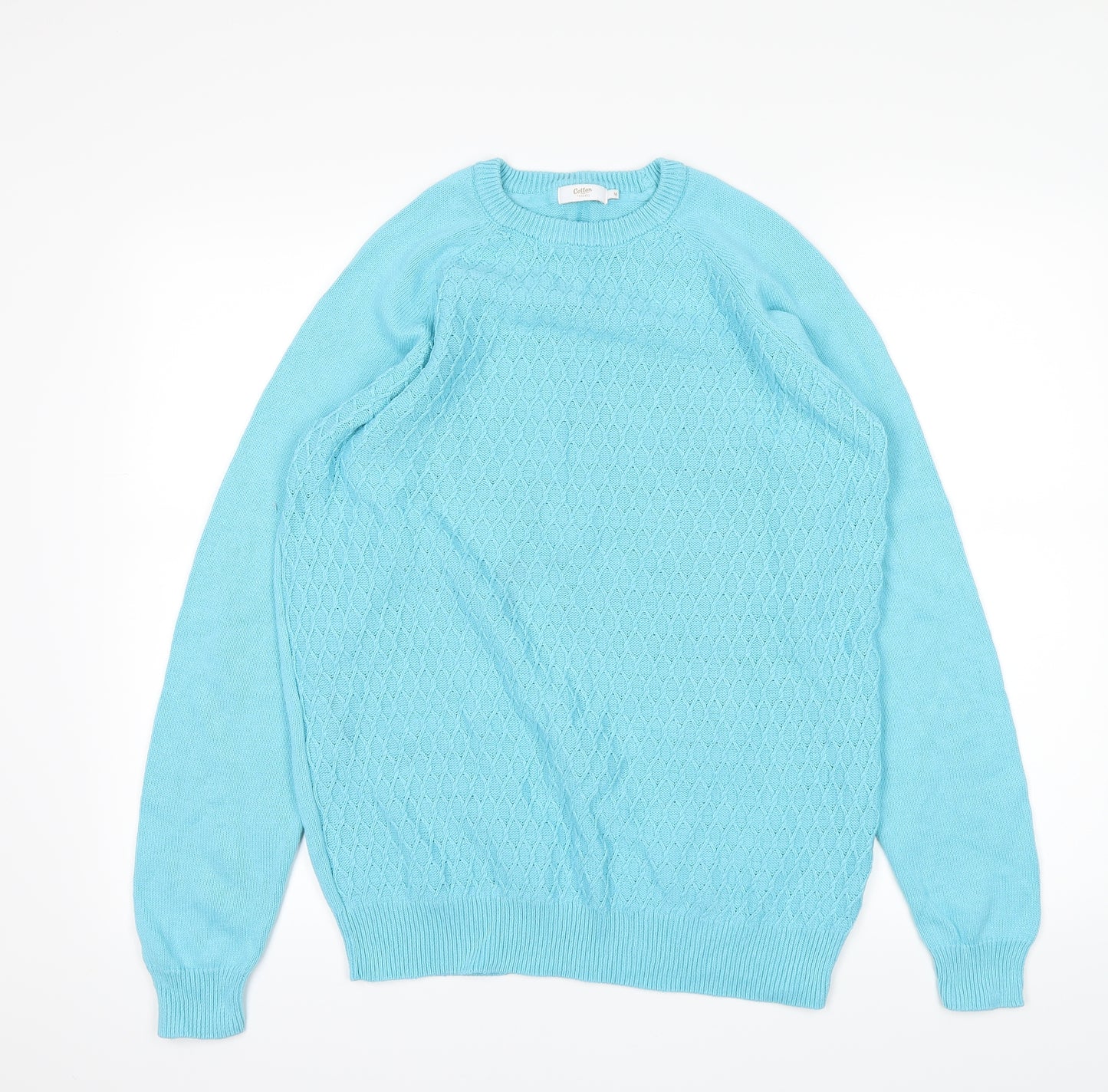 Cotton Traders Mens Blue   Pullover Jumper Size M