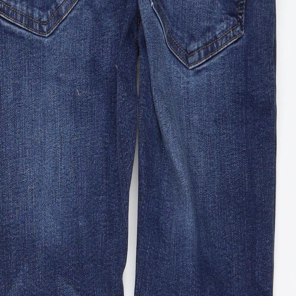 Easy Womens Blue  Denim Straight Jeans Size 34 L27 in