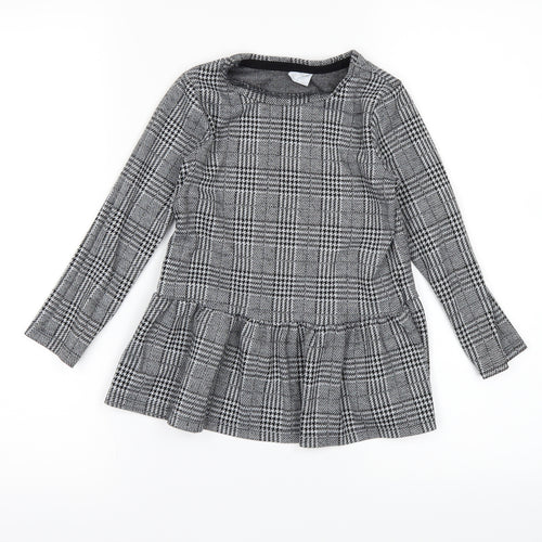 F&F Girls Black   Basic T-Shirt Size 4-5 Years