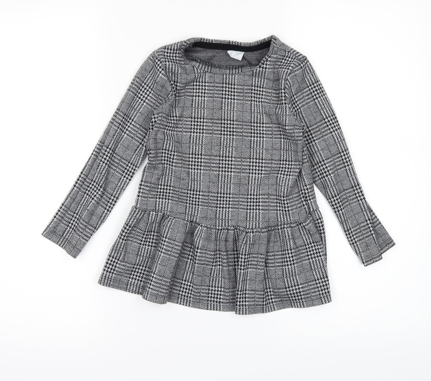 F&F Girls Black   Basic T-Shirt Size 4-5 Years