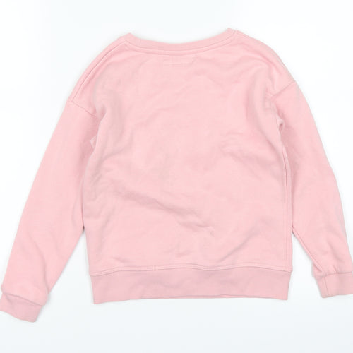 Primark Girls Pink   Pullover Jumper Size 6-7 Years