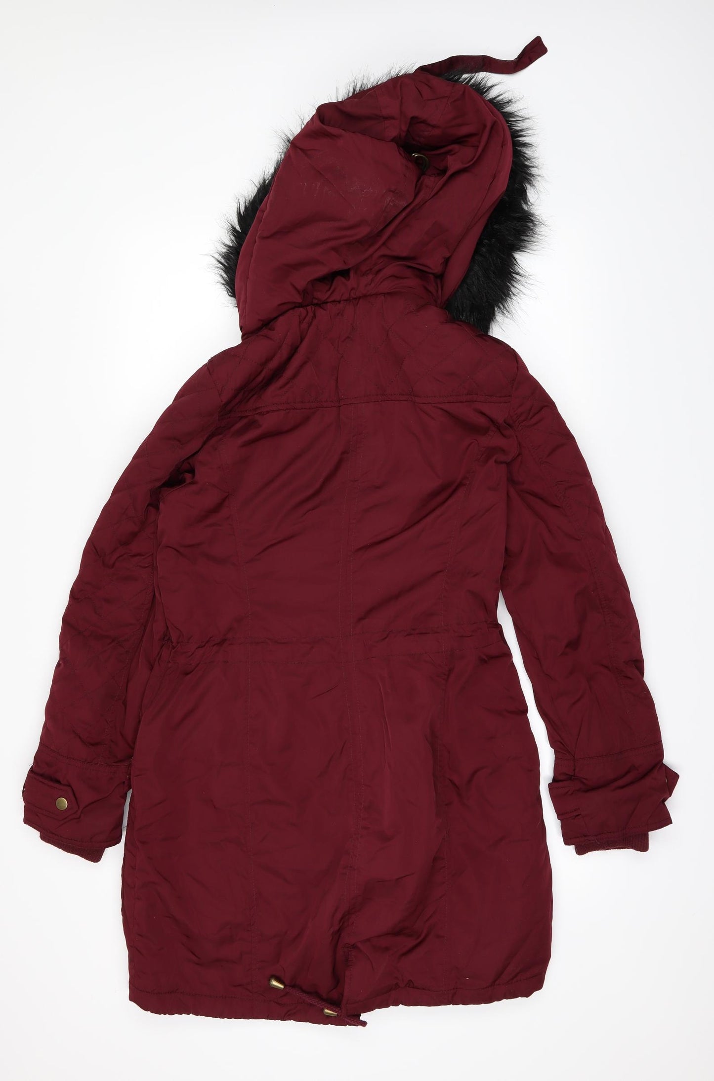 Warehouse Womens Purple   Rain Coat Coat Size 10