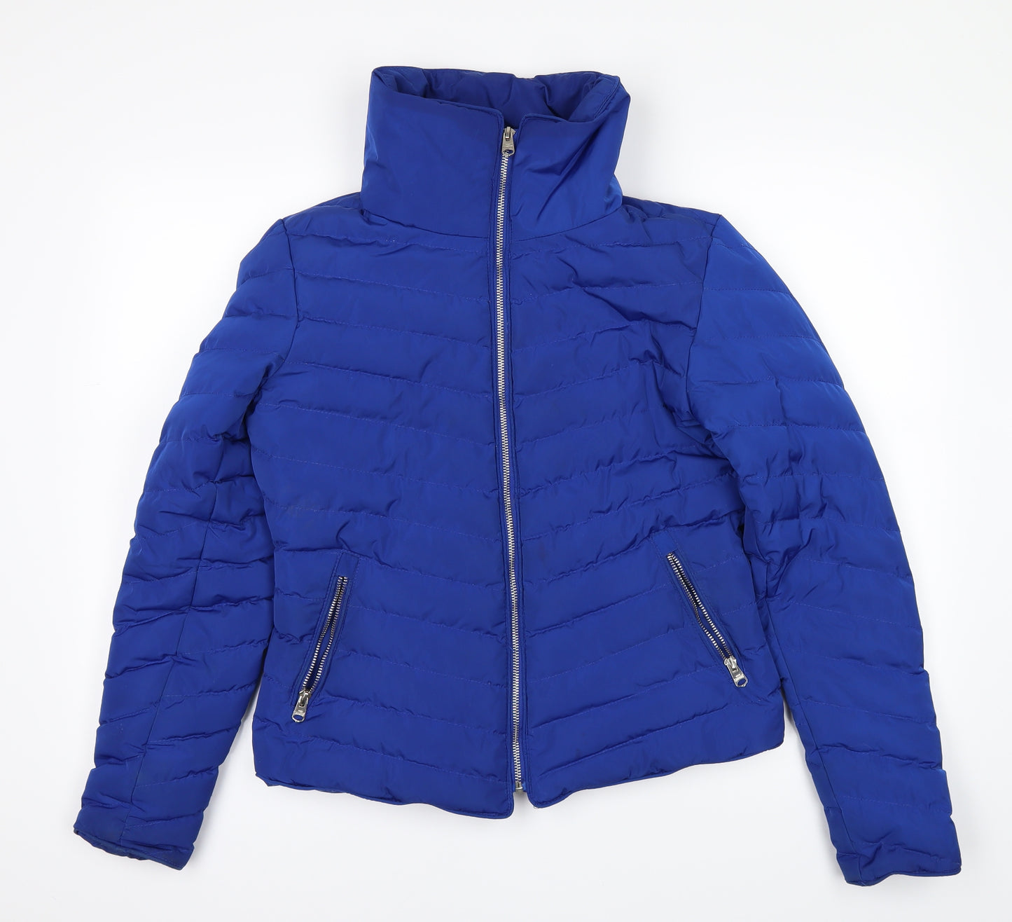 Tokyo Laundry Womens Blue   Puffer Jacket Coat Size 10
