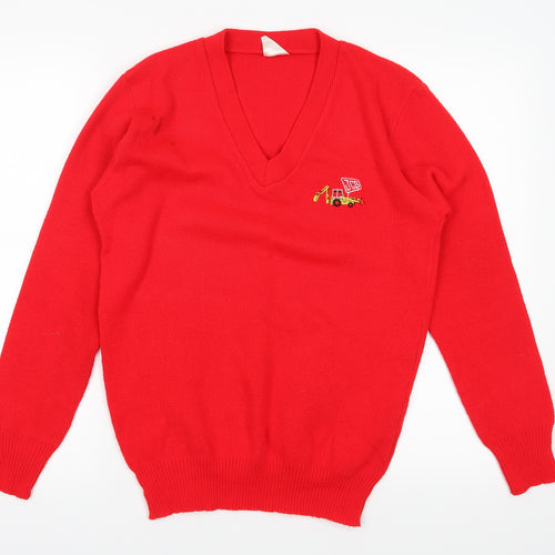 JCB Womens Red   Pullover Jumper Size 38