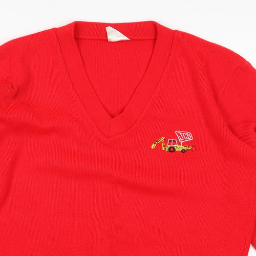 JCB Womens Red   Pullover Jumper Size 38