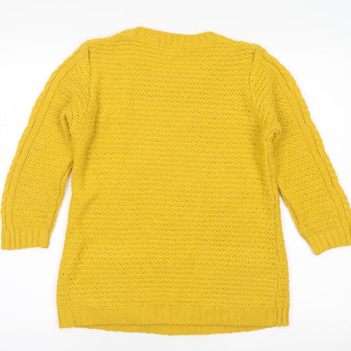 NEXT Womens Yellow   Pullover Jumper Size 10
