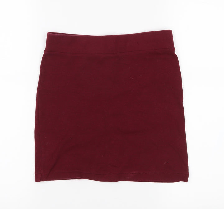 FOREVER 21 Womens Red A-Line Skirt Size S