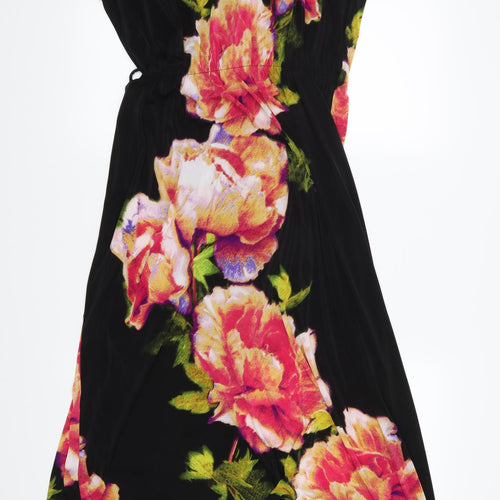 New Look Womens Black Floral  Maxi  Size 14