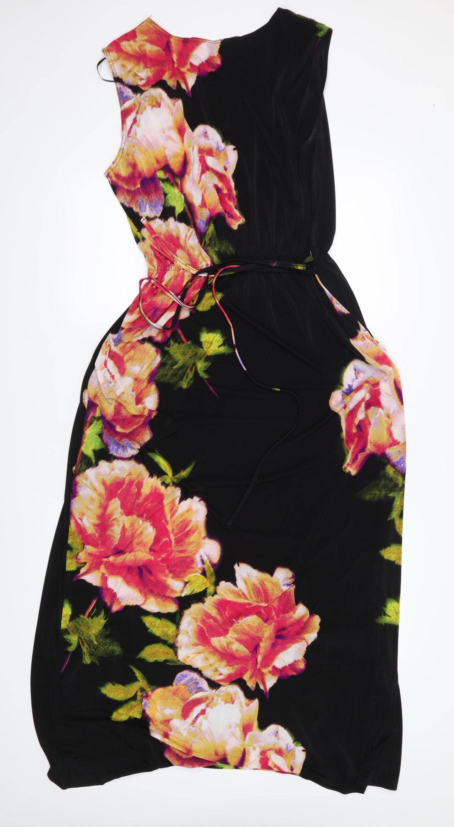 New Look Womens Black Floral  Maxi  Size 14
