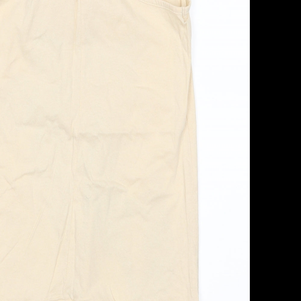 Bullhead Denim Co. Womens Beige   Basic Tank Size 8  - badge, horse