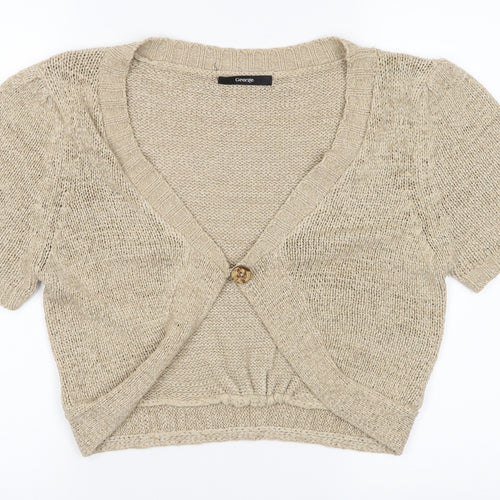 George Womens Beige   Cardigan Jumper Size 14