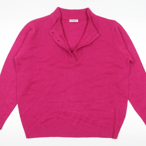 Damart Womens Pink   Pullover Jumper Size L