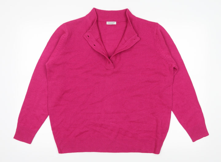 Damart Womens Pink   Pullover Jumper Size L