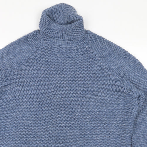 Melka Mens Blue   Pullover Jumper Size L