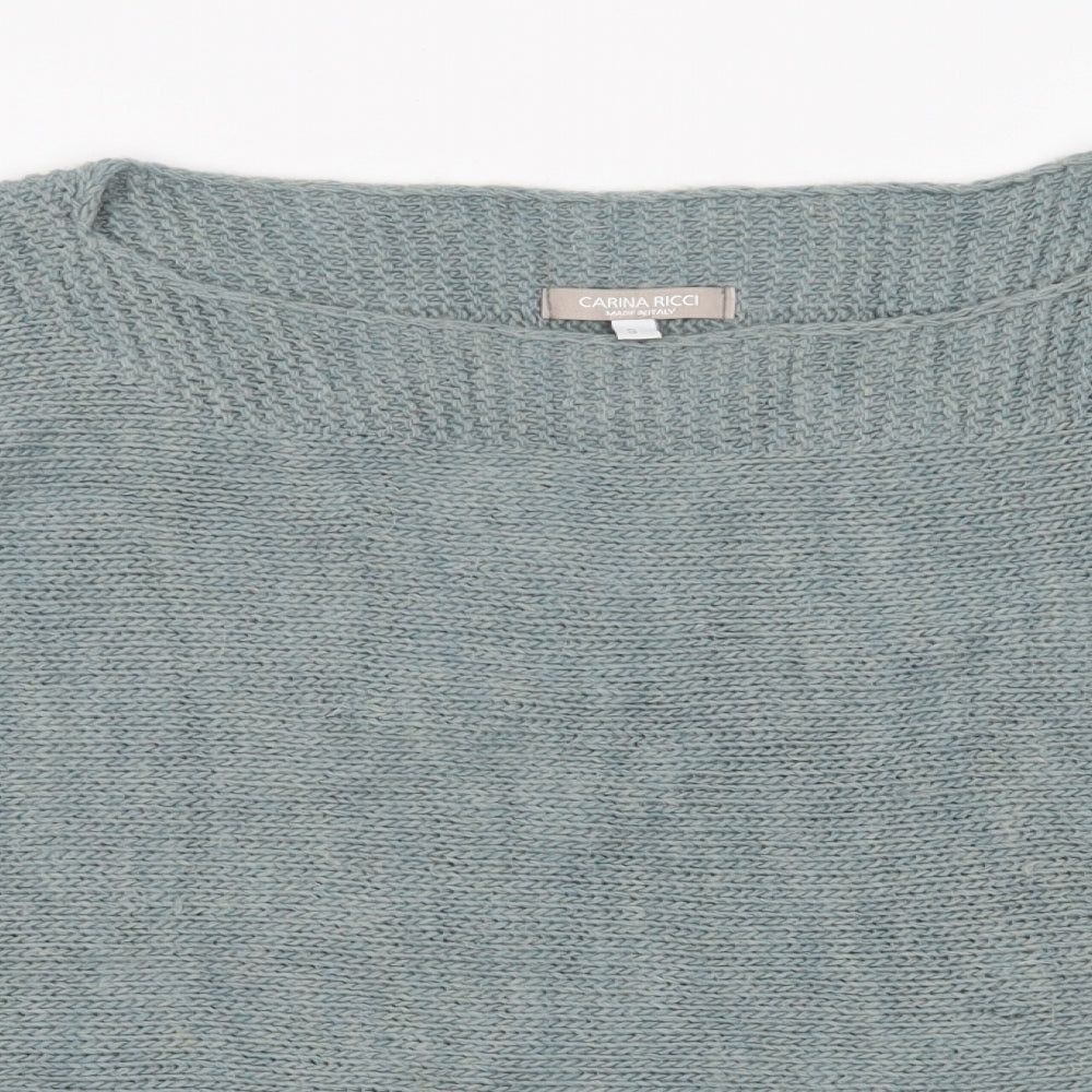 Carina Ricci Womens Blue   Pullover Jumper Size S