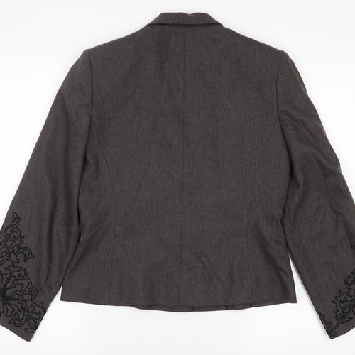 Minuet Womens Grey   Jacket Blazer Size 10
