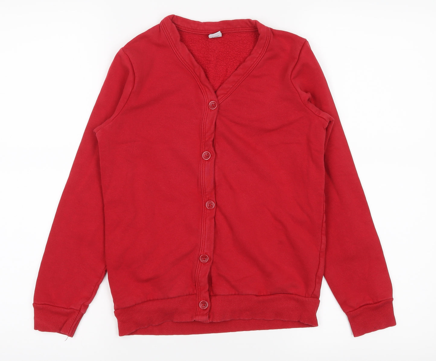 tu  Girls Red   Cardigan Jumper Size 9 Years