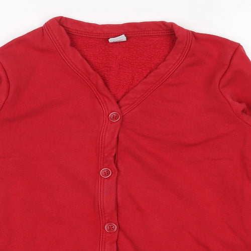 tu  Girls Red   Cardigan Jumper Size 9 Years