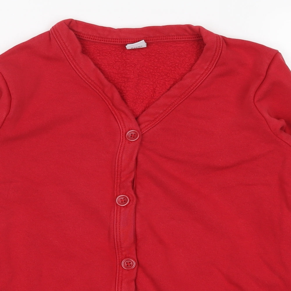 tu  Girls Red   Cardigan Jumper Size 9 Years