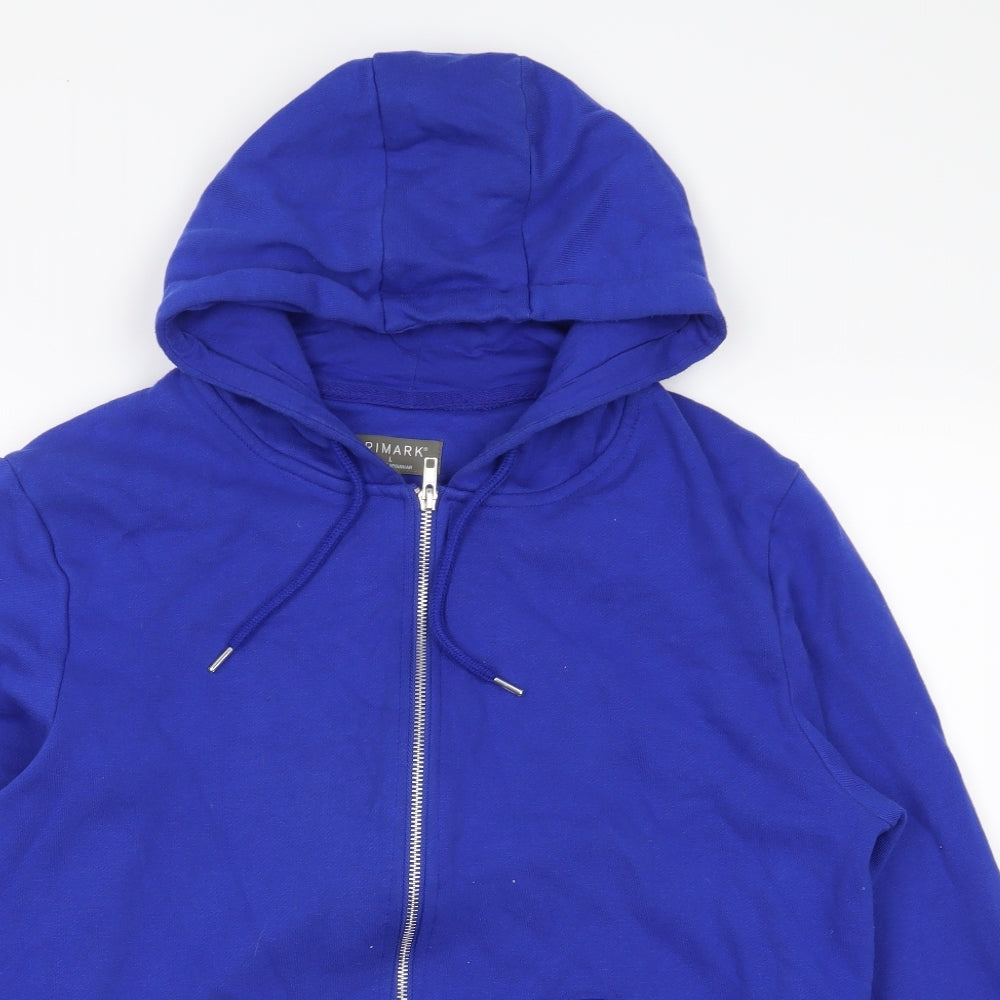 Primark Mens Blue   Full Zip Hoodie Size L