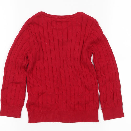 Hampton Republic Boys Red   Pullover Jumper Size 18-24 Months