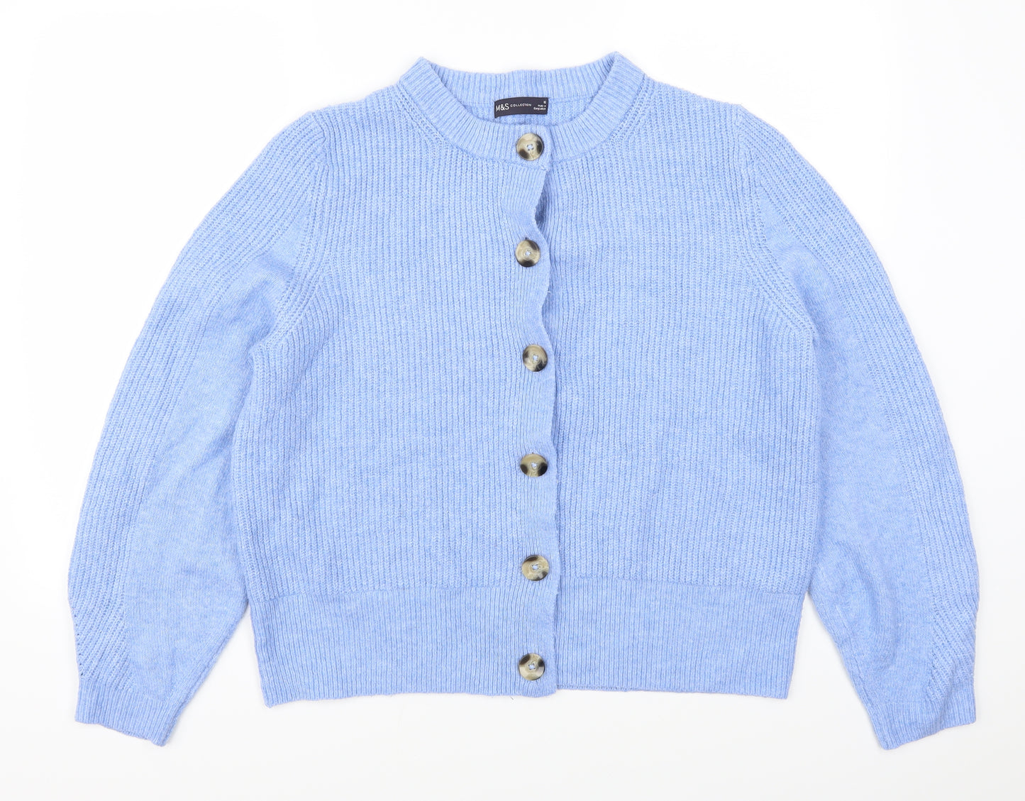 Marks and Spencer Womens Blue   Cardigan Jumper Size 18