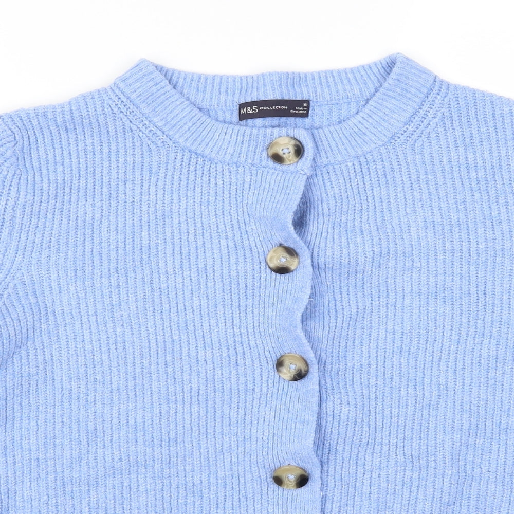 Marks and Spencer Womens Blue   Cardigan Jumper Size 18