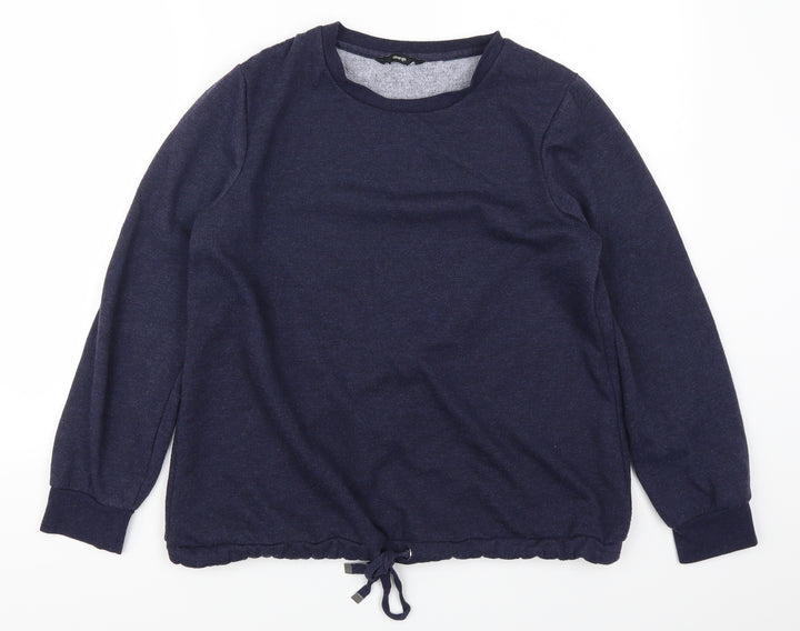 George Womens Blue   Henley Sweatshirt Size 12